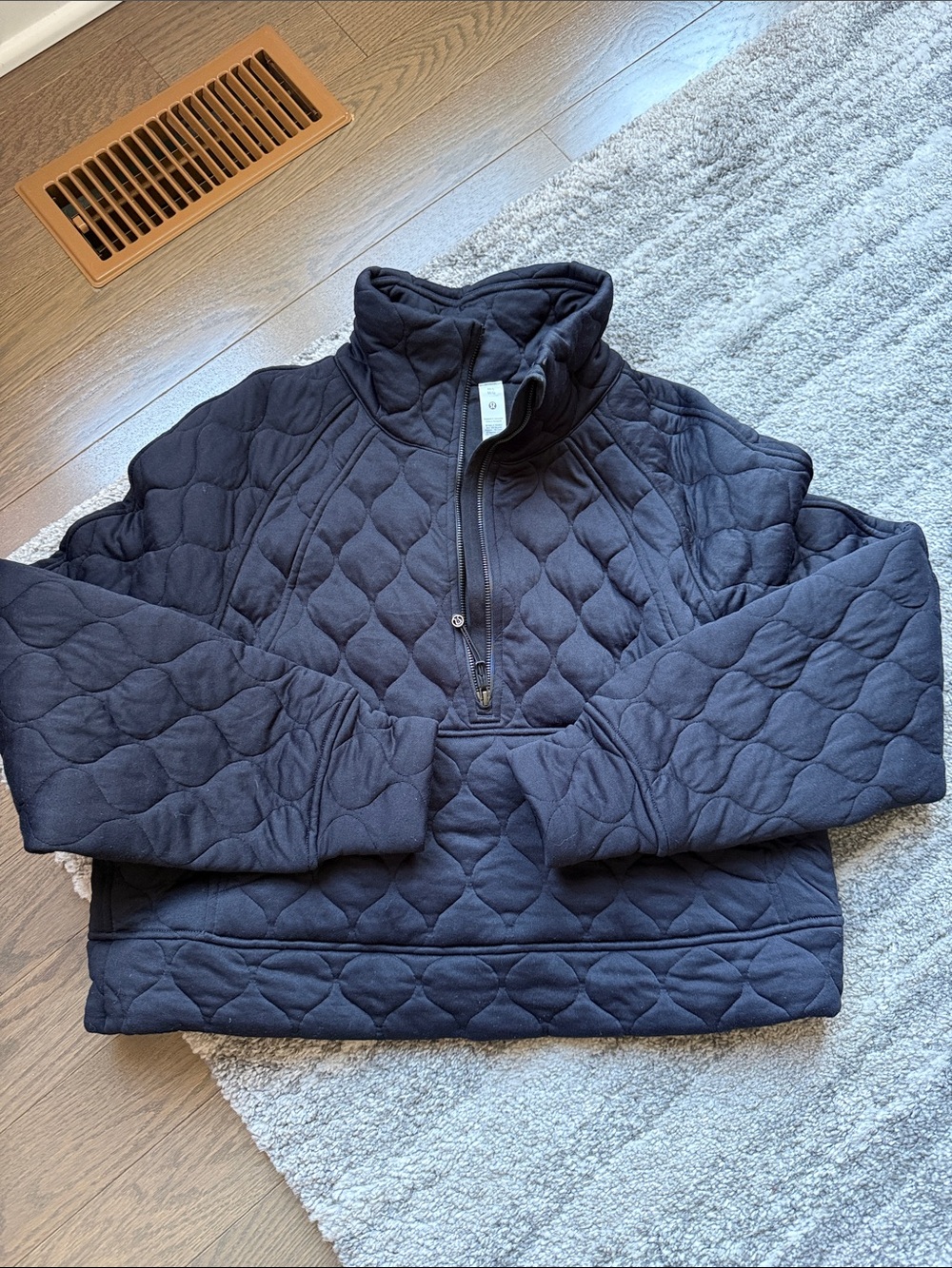 lululemon athletica Quilted Half-Zip Pullover - Black